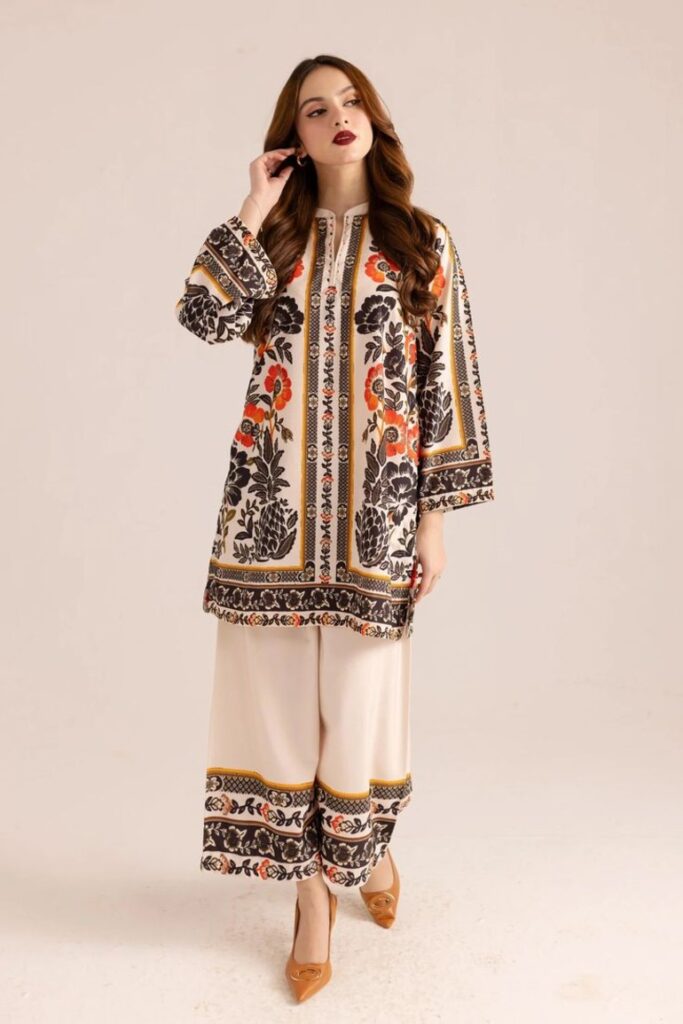 Women’s 2-Piece Embroidered Suit – Premium Winter & Summer Collection